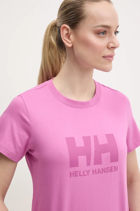 Helly Hansen tricou din bumbac HH LOGO violet 54593
