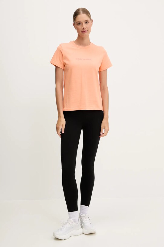 Helly Hansen tricou din bumbac CORE 54591 portocaliu SS25