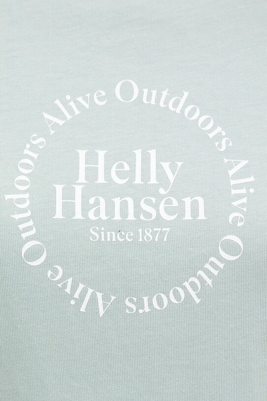 Helly Hansen t-shirt bawełniany CORE GRAPHIC 54592 zielony