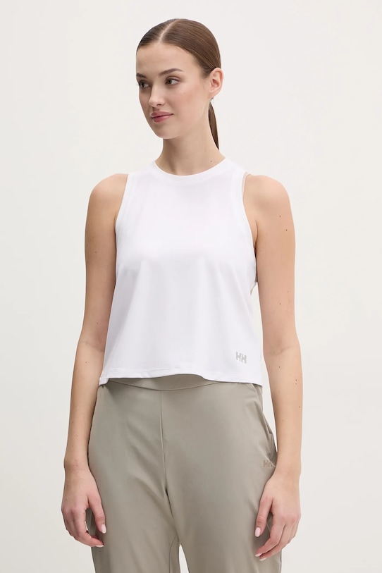 Αθλητικό top Helly Hansen Ocean Cropped με ελαστάν λευκό 34269.