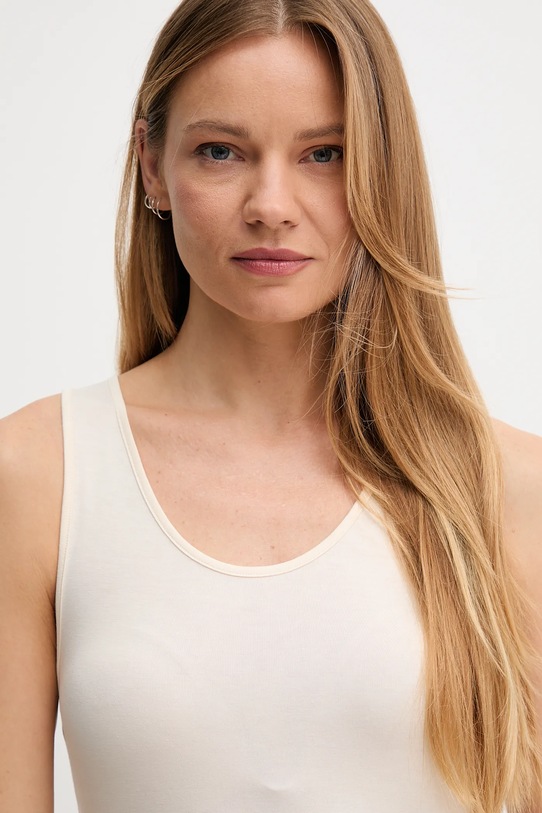 United Colors of Benetton top beżowy 3OVL1H00C