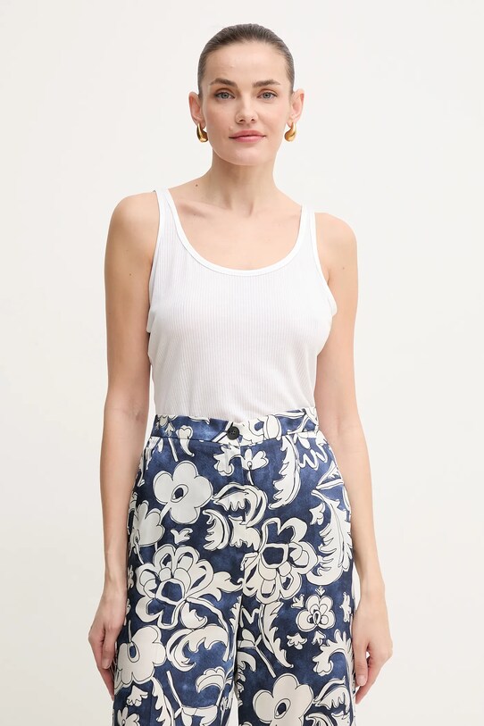BOSS top uni alb 50537597