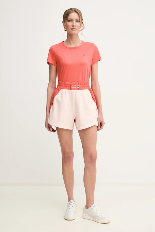 BOSS tricou din bumbac 50537598 roz SS25
