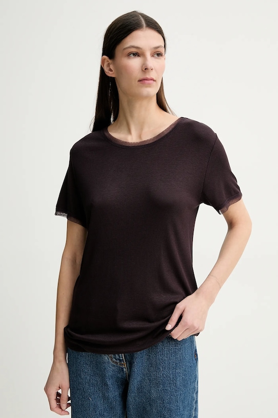 Remain t-shirt z elastanem fioletowy 5024602232