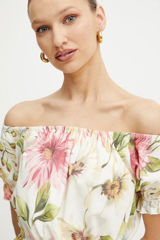 Blúzka Guess ELODIE béžová W5GH61.WH4S2