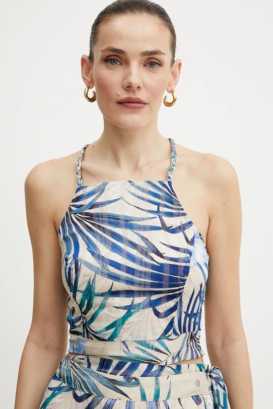 Guess bluză GAELLE albastru W5GH74.WH9Z2