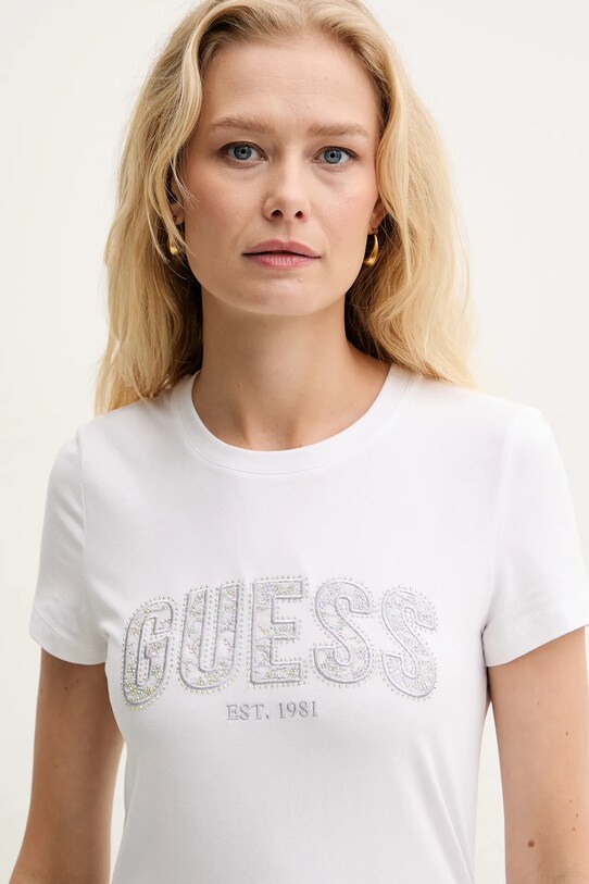 Tričko Guess biela W5GI04.J1314