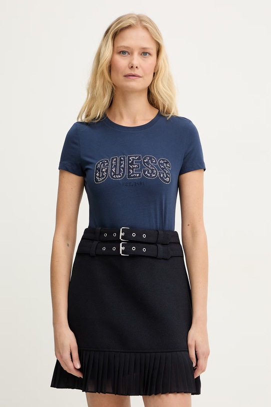 Guess t-shirt granatowy W5GI04.J1314
