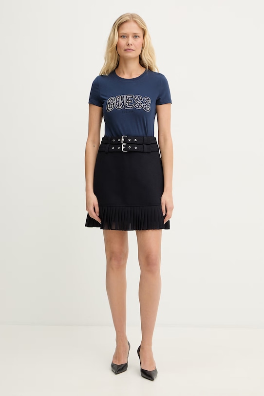 Guess t-shirt W5GI04.J1314 granatowy SS26