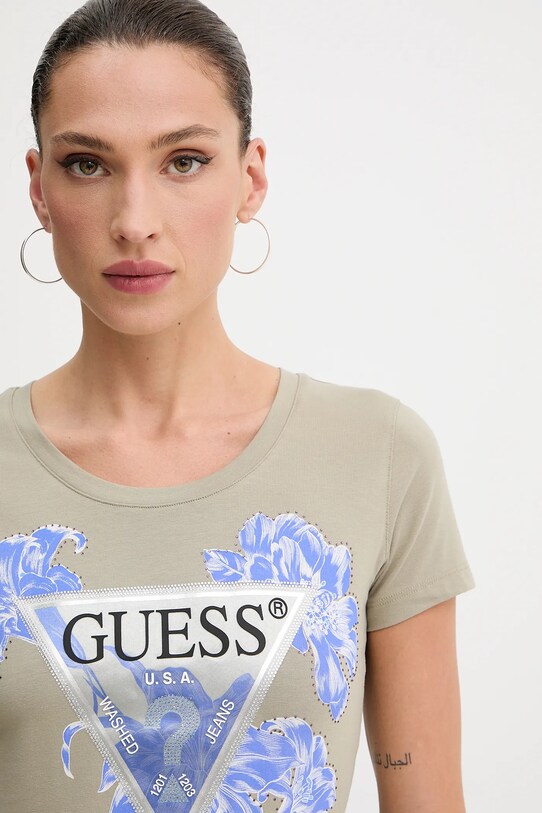 Guess t-shirt bézs W5GI08.J1314
