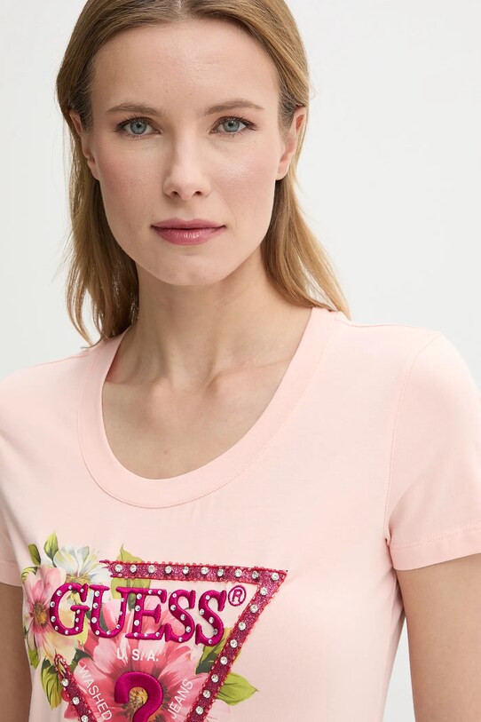 Дрехи Тениска Guess W5GI10.J1314 оранжев