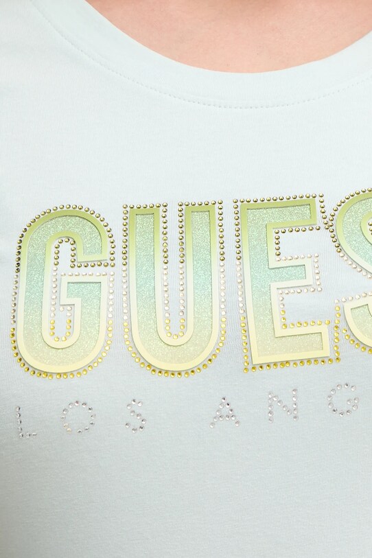 Tričko Guess DEGRADE tyrkysová W5GI14.J1314