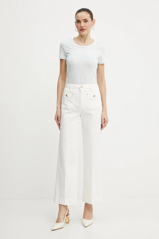 Guess t-shirt W5GI17.J1314 turkusowy SS25