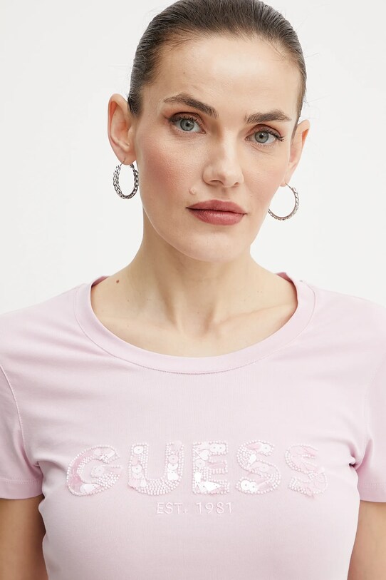 Tričko Guess fialová W5GI17.J1314