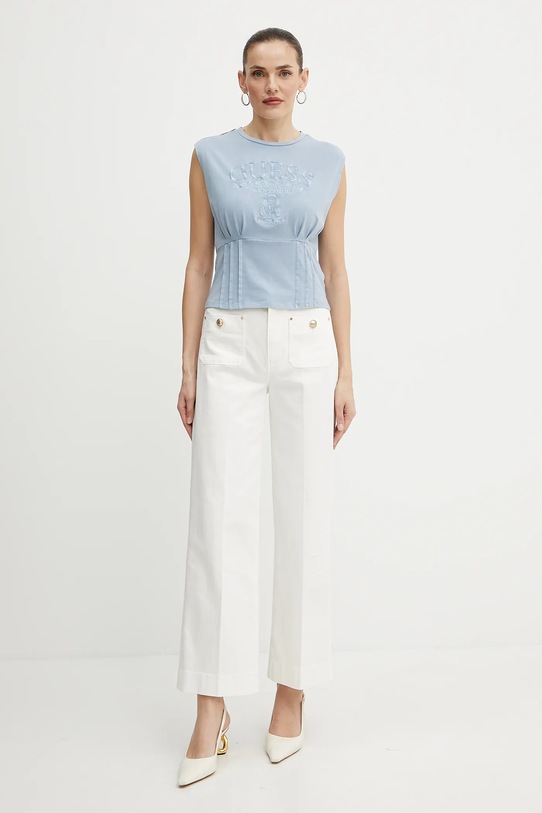 Топ Guess W5GI22.K49A1 блакитний SS25