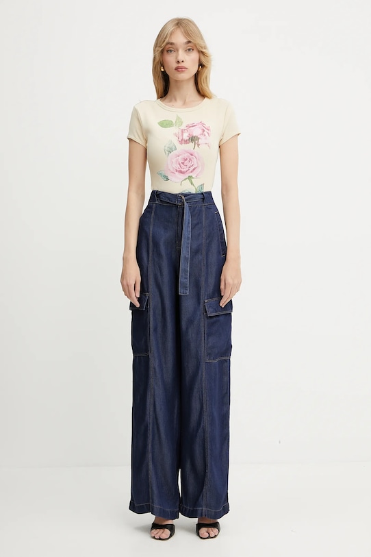 Guess t-shirt ROSE W5GI33.KA0H1 beżowy SS25