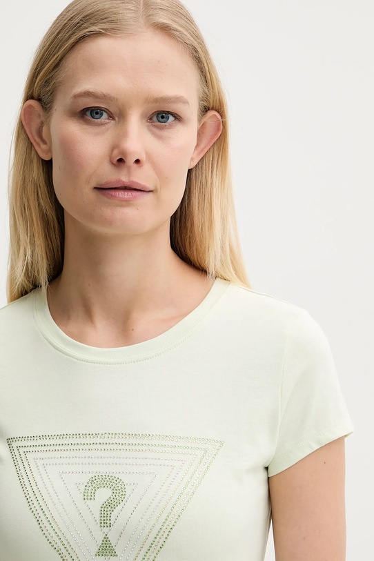 Kratka majica Guess zelena W5GI43.KA0Q1