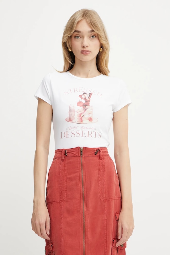 Тениска Guess стандартна бял W5GI48.K49A1