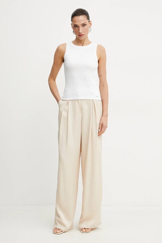 Bombažen top Guess ALEXIA W5GP06.KCS10 bela SS25