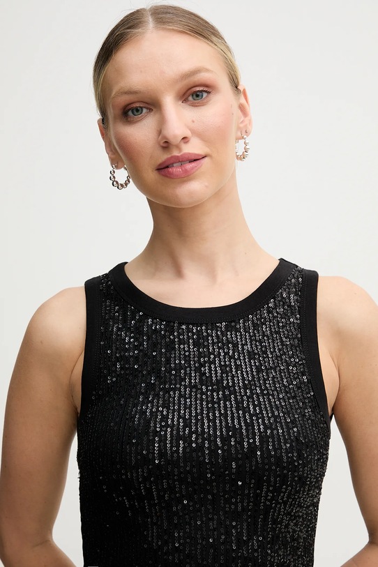 Pamučni top Guess ALEXIA crna W5GP06.KCS10