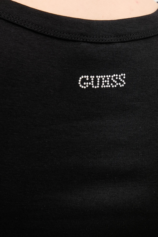Pamučni top Guess ALEXIA W5GP06.KCS10 crna
