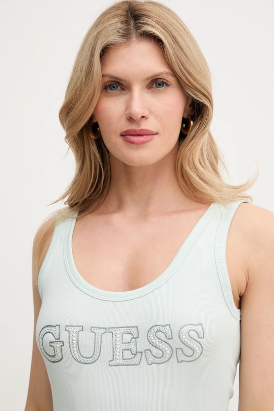 Top Guess tyrkysová W5GP29.KA0H1