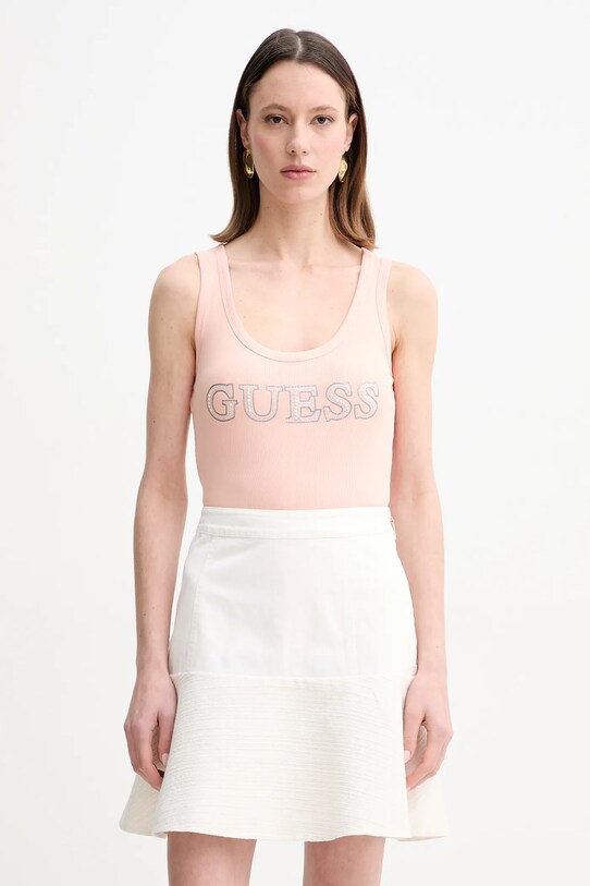 Топ Guess щампа оранжев W5GP29.KA0H1