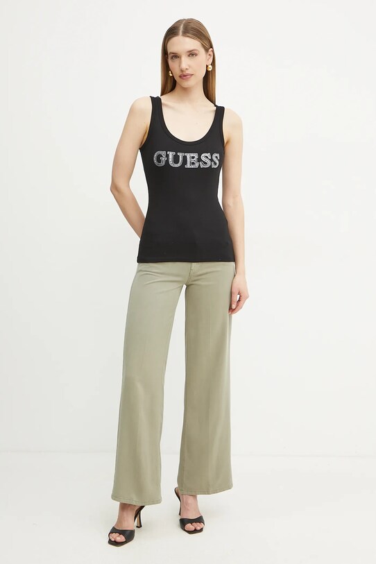 Guess top W5GP29.KA0H1 czarny SS25