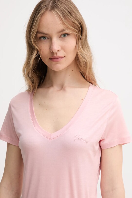 Odzież Guess t-shirt W5GP31.KCSX2 różowy