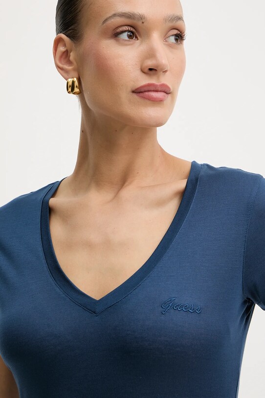Odzież Guess t-shirt W5GP31.KCSX2 granatowy