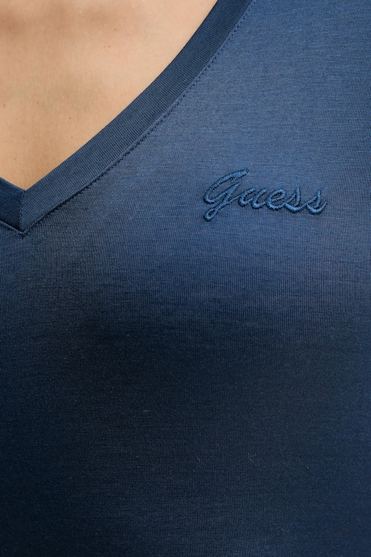 Majica kratkih rukava Guess mornarsko plava W5GP31.KCSX2