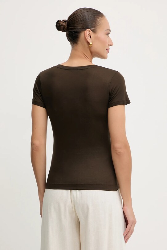 Îmbrăcăminte Guess tricou W5GP31.KCSX2 maro