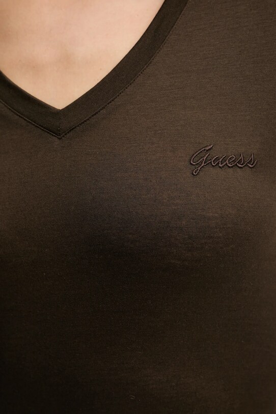 Guess tricou W5GP31.KCSX2 maro