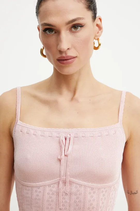 Bavlněný top Guess REINA růžová W5GR40.Z3NX0