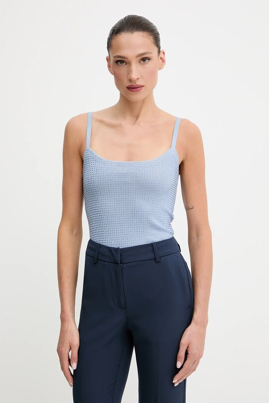 Guess top KHLOE wzorzyste niebieski W5GR47.Z3MN2