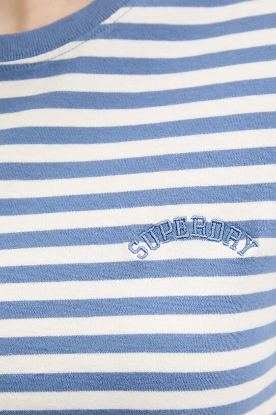 Superdry t-shirt bawełniany W1011640A.1IN niebieski