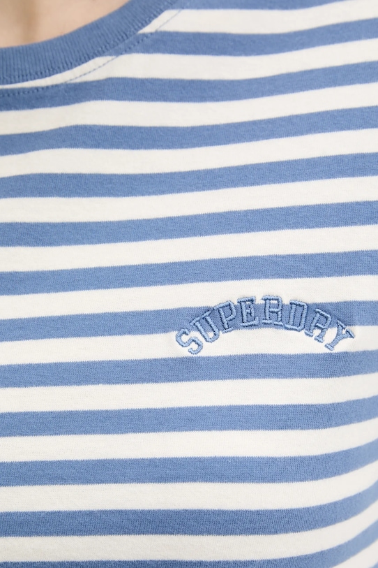 Superdry tricou din bumbac W1011640A.1IN albastru
