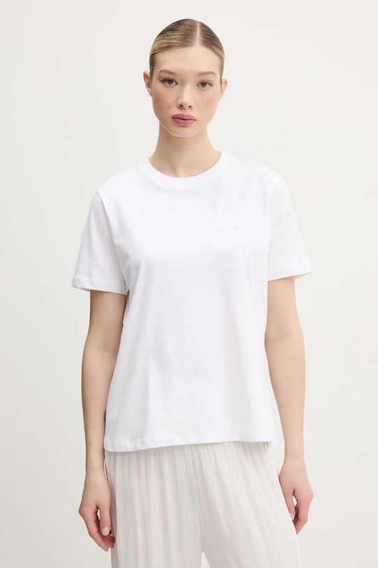Superdry t-shirt bawełniany bawełna biały W1011644A.01C