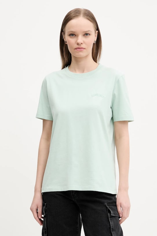 Bavlnené tričko Superdry relaxed zelená W1011644A.1WM