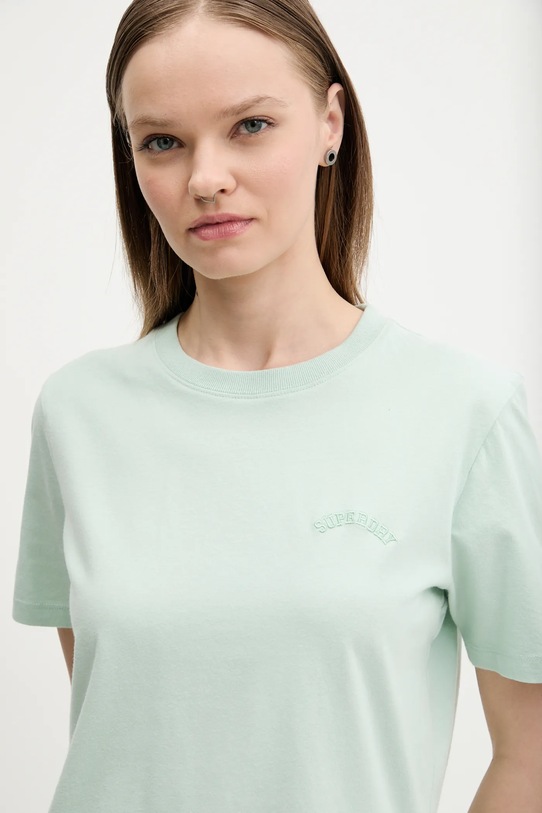 Pamučna majica Superdry zelena W1011644A.1WM