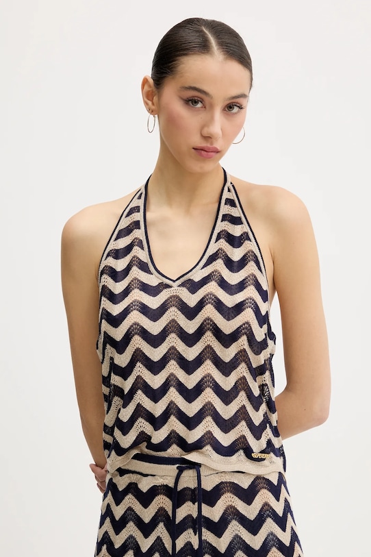 Superdry top regolare blu navy W6012004A.F4Y