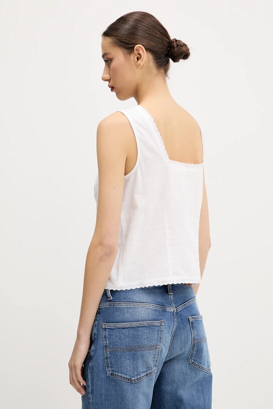 Oblečenie Bavlnený top Superdry W6012019A.04C biela