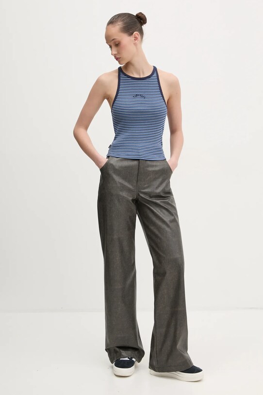 Bombažen top Superdry W6012055A.F5K mornarsko modra SS25