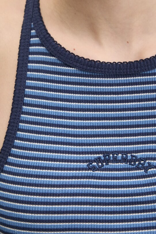 Bombažen top Superdry W6012055A.F5K mornarsko modra