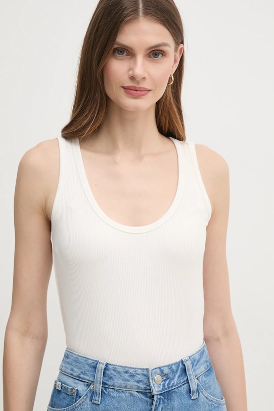 Calvin Klein top beżowy K20K208246