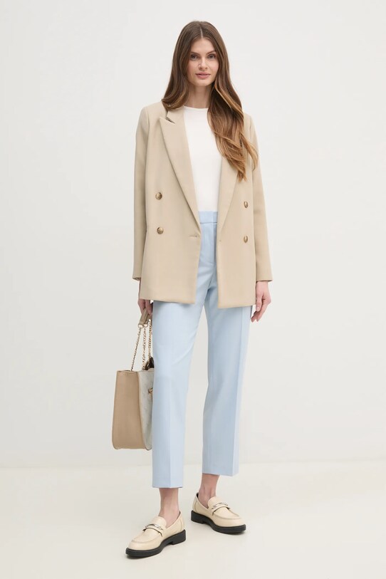 Tričko Calvin Klein K20K208247 béžová SS25