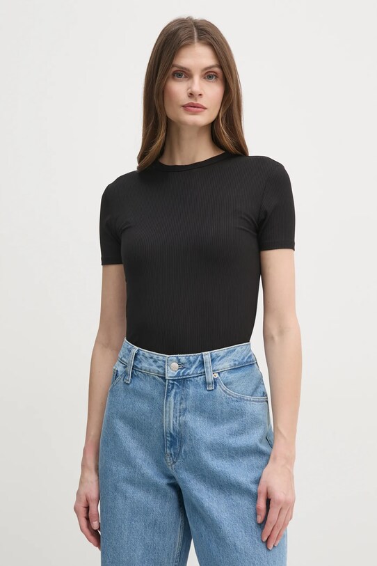 Tričko Calvin Klein slim čierna K20K208247