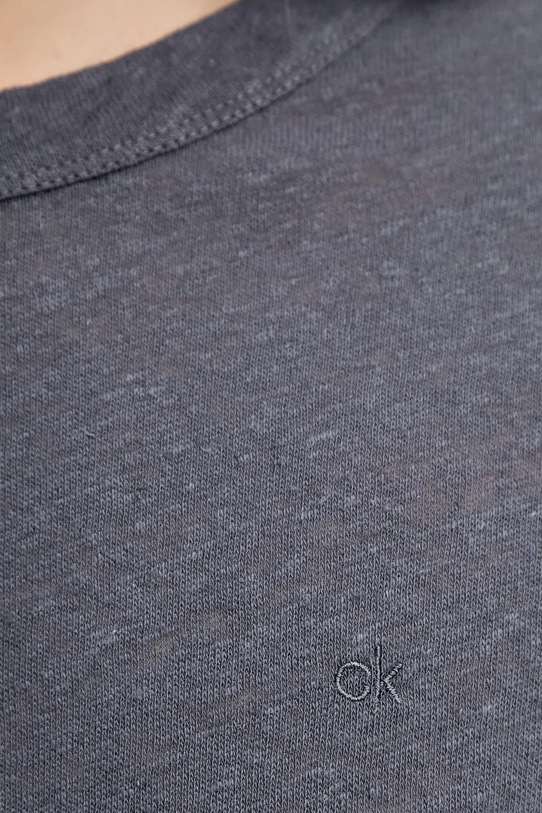 Calvin Klein maglietta in lino K20K208248 grigio