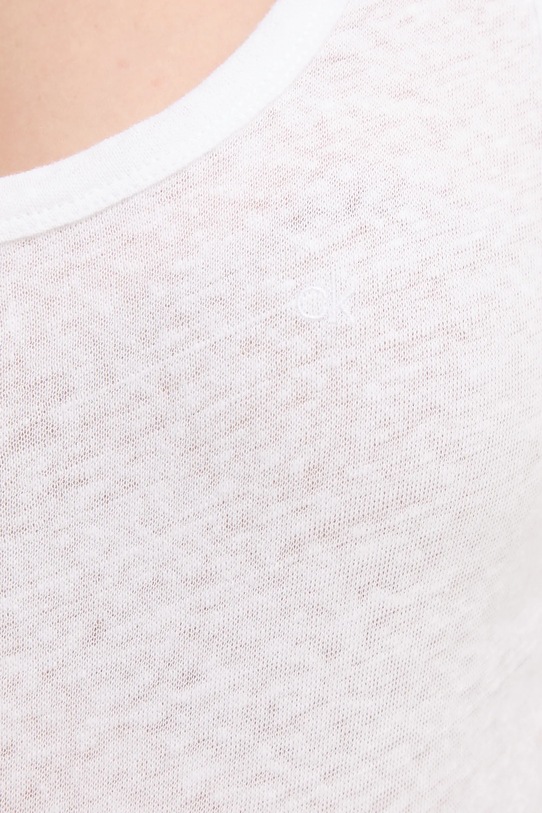 Льняний топ Calvin Klein K20K208396 білий
