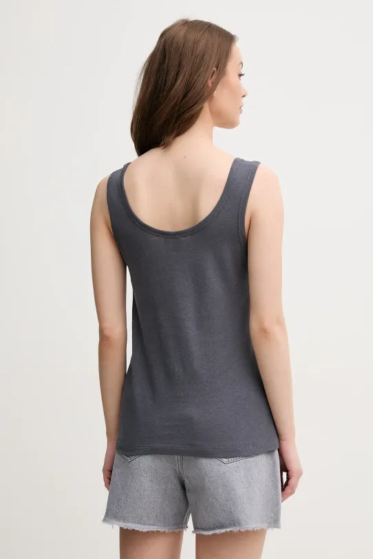 Abbigliamento Calvin Klein top di lino K20K208396 grigio